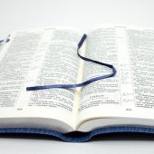 Библия каноническая 075 TISP ред. 1998 года (синяя искусственная кожа, серебряный обрез)
